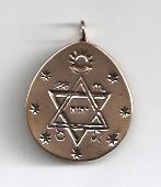 Pendant - Bronze-Rose colored - Brotherhood of Light Symbol